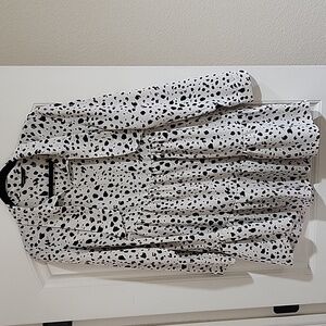 SHEIN Monochrome Animal Print Top